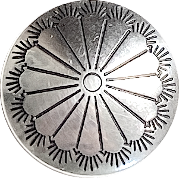 STERLING Small Southwest Sunflower Screw-Back 1/2" #SW-422