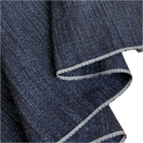Indigo Sleet Melange, Vintage Midnight Dark Blue/Black Kimono Silk From Japan By the Yard  #332