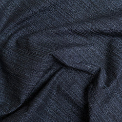 Indigo Sleet Melange, Vintage Midnight Dark Blue/Black Kimono Silk From Japan By the Yard  #332
