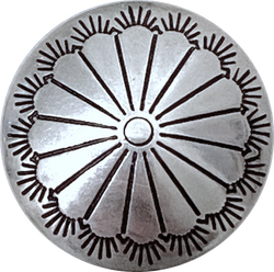 STERLING Small Southwest Sunflower Screw-Back 1/2" #SW-422