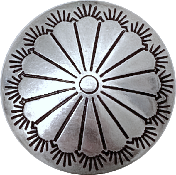 STERLING Small Southwest Sunflower Screw-Back 1/2" #SW-422