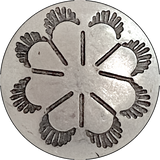 STERLING Desert Primrose 5/8" Less Shine, Southwest Shank Back Button  #SW-424