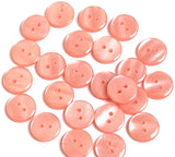 Pack of 24 Faux MOP Shell 2-Hole Buttons, Peach 9/16" / 14mm  #SK-1914