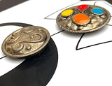 Card of 6 Eclectic NONY Button Covers 1" to 1.25" Possibly Vintage #MV-60