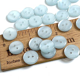 Pack of 24 Faux MOP Shell 2-Hole Buttons, Light Blue 9/16" / 14mm  #SK-1918