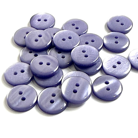 Pack of 24 Faux MOP Shell 2-Hole Buttons, Purple 9/16" / 14mm  #SK-1923