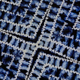 LAST YARD Shibori X-Pleat Indigo' Art Cotton Print by Kim Eichler-Messmer, 44" Wide # 1450