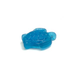 Blue Recycled Glass Sea Turtle Charm/Pendant, 7/8" x 3/4"  Pack of TWO # L-670