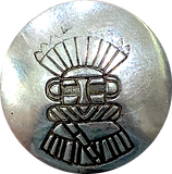 Set of 4 Button Covers: Vintage Sterling Silver Star, Cross, Heart, Kachina, 3/4"  #MV-63