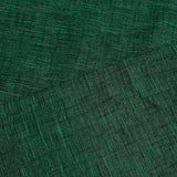 REMNANT 1.75 Yard, Dark Emerald / Black / Green Slubby WASHED Soft Rustic Cotton  #CHL-440