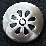 Tiny STERLING Silver 1/2" Meadow Daisy Shank Back Button SW-400