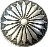 Mesa Sunflower 1.25" SCREW BACK Nickel Silver Concho #SW-60