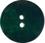 Dark Green 7/8" - 15/16" Shiny Pearl Shell 2-hole 23mm Per Button, #D-482