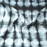 Teal/Black Blur, Cotton, Hand-Dyed MulMul from India, By the Yard #TK-40