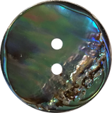 Abalone Greens & Blues 7/8" Button 2-Hole #0036
