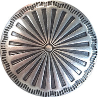 Last One, Agave Flower STERLING Tiny 1/2" Southwest Button Shank Back #SW-421