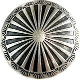 1" Southwest Agave Flower Nickel Silver Shank Back USA-Made Concho Button   #SW-216