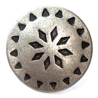 BULK DEAL PACK OF 25, Moab Star 13/16" Southwest Concho Style Shank-Back Metal Button,  13/16"   #MV-1-20