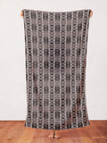 Shibori Diamond Black/Brown Espresso Cotton Print, by Kim Eichler-Messmer, 44" Wide, By the Yard # 1444