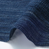 SALE  Cotton Crepe from Japan, Indigo Kasuri Stripe Lightweight + Drapey 42" Wide, By the Half Yard # NS-44