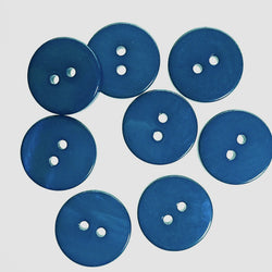 5/8" Navy Blue River Shell 2-hole Button, Pack of Buttons,  #1778-A