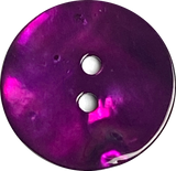 Pack of 3, Bright Purple 5/8" Shiny Agoya Shell 2-Hole Button 21mm, Pack of THREE  #SK-1243
