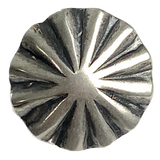 Re-Stocked, Southwest Repousse 3/4" Nickel Silver Button 19mm, Smaller Shank Back #SW-226