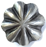 3/4" Repousse 8 Petals, Nickel Silver Shank Back Southwest Button 19mm  #SW-425