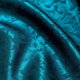 REMNANT Silk Chiaroscuro Jacquard in Deep Teal.  3/4 yard piece #390