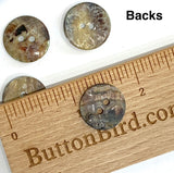 Re-Stocked Teal Blue Dark Bright 11/16" Pearl Shell 2-hole, Per Button #961