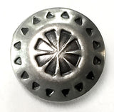 Southwest "Wreath" Concho Button 5/8" Nickel Silver  #SW-74