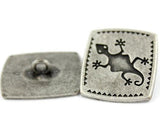 Southwest Lizard Gecko Metal Button 1" #SWC-17
