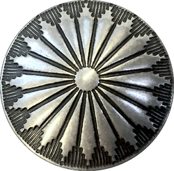 Mesa Sunflower Tiny 1/2" Concho Button 13mm with Large Shank Back, #SW-323