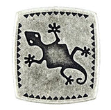 Southwest Lizard Gecko Metal Button 1" #SWC-17