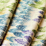 Snowstorm on Pale Gold Satin Vintage Kimono Silk 6.5" x 37"  #4680