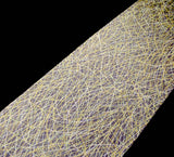 Threads on Gray Vintage Kimono Silk Satin from Japan, Small Pieces 6.5" x 14"  #4581