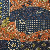 Last Piece, Journey with Indigo Kimono Silk Satin 'Charmeuse'  14" x 62"    # 4198