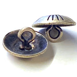 Small Brass Zia Sun Button, Matte Finish, Shank Back 1/2"  #SW-88