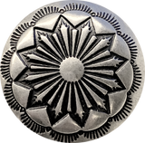 Re-Stocked, Colorado Blanket Flower Silver Metal Shank Back Southwest Button 7/8"  #SW-85
