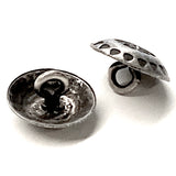 Small Rustic Dark Southwest Wreath Concho Button, Nickel Silver 1/2"  #SW-89