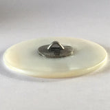 Purple Pansies on Mother of Pearl Button, 1-3/8"