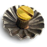 Nickel Silver Repousse Screw-Back Concho 3/4"  # WN204-CH