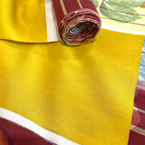 Wide Stripes Old Silk Meisen Kimono Fabric By the Yard from Japan, Portraits of Botanica, #424
