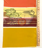 Wide Stripes Old Silk Meisen Kimono Fabric By the Yard from Japan, Portraits of Botanica, #424