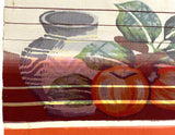 Wide Stripes Old Silk Meisen Kimono Fabric By the Yard from Japan, Portraits of Botanica, #424