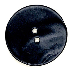SALE, Large Black Velvet Agoya Shell 1-1/8" 2-hole, Per Button, #SK-1204