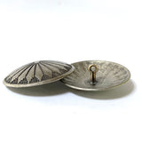 Mesa Sunflower 1.5" Concho Button Silver Metal, 1-1/2", Shank Back # SW-93