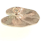 Frog on Lilypad Enamel Button by Susan Clarke Designs 7/8"