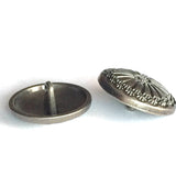 Southwest Sunflower Two, Silver Color Shank Back Button  13/16" #SWC-18