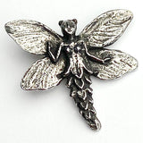 Re-Stocked at Lower Price, Fairy Button from Green Girl Studios 7/8" Pewter  #G301